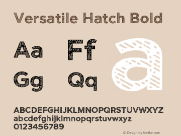 Versatile Hatch Bold Version 1.400图片样张