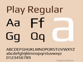 Play Version 1.003; ttfautohint (v1.5) Font Sample