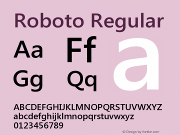 Roboto Version 2.00 June 18, 2017 Font Sample