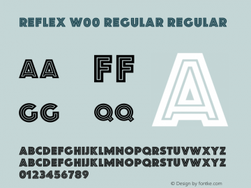 Reflex W00 Regular Version 1.00 Font Sample