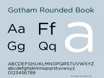 GothamRounded-Book Version 1.002图片样张