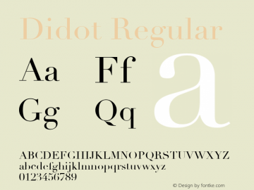 Didot 4.0d1图片样张