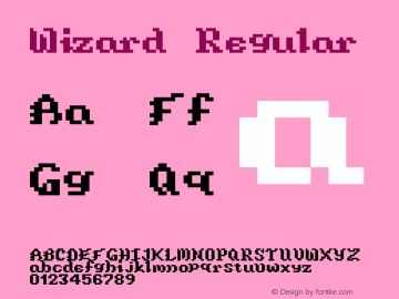 Wizard Regular Version 1.0图片样张