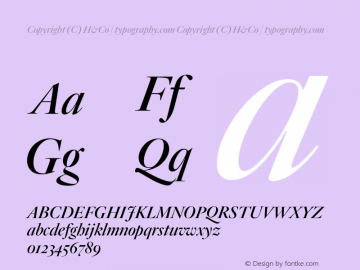 Copyright (C) H&Co | typography.com Version 1.200 Font Sample