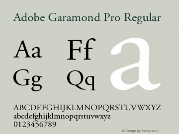 AGaramondPro-Regular OTF 1.005;PS 001.000;Core 1.0.23;hotunix 1.28图片样张