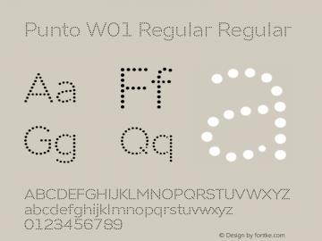 Punto W01 Regular Version 1.002 Font Sample