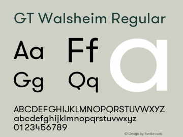 GT Walsheim Regular Version 3.001图片样张