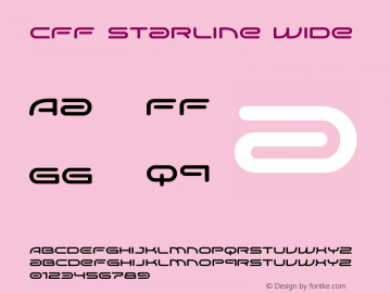 CFF Starline Wide Version 0.001;PS 000.001;hotconv 1.0.88;makeotf.lib2.5.64775 Font Sample