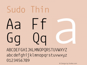 Sudo Thin Version 0.034图片样张