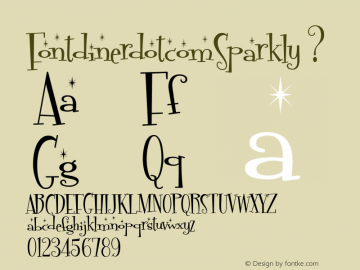 FontdinerdotcomSparkly 001.000;com.myfonts.easy.fontdiner.fontdinerdotcom-sparkly.sparkly.wfkit2.version.3hXp Font Sample