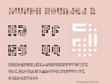 INUNDO Rounded 2 Version 1.001;Fontself Maker 2.0.4 Font Sample