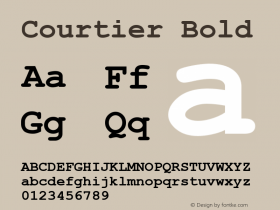 Courtier Bold 1.000.000图片样张