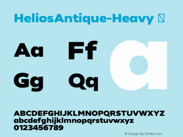 ☞Helios Antique Heavy Version 1.000;PS 001.000;hotconv 1.0.88;makeotf.lib2.5.64775;com.myfonts.easy.without-foundry.helios-antique.antique-heavy.wfkit2.version.51Aw图片样张
