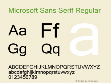 free microsoft sans serif font bold