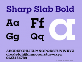 SharpSlab-Bold Version 1.0 | wf-rip DC20180505 Font Sample