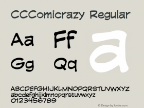 CCComicrazy-Roman 001.000 Font Sample