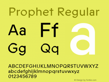 Prophet Regular Version 1.000图片样张