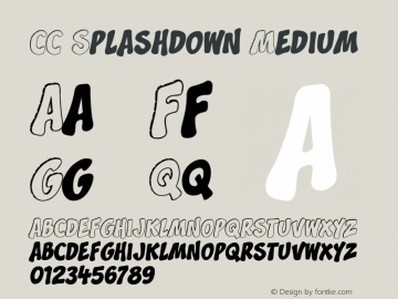 CCSplashdownMedium 001.000 Font Sample