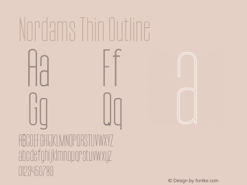 Nordams-ThinOutline Version 1.000图片样张