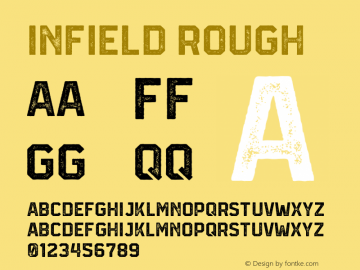 Infield Rough Version 1.000 Font Sample