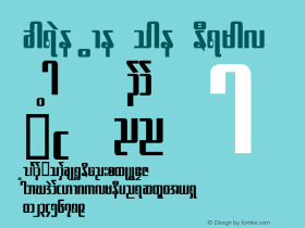 Karen Win Han Normal Macromedia Fontographer 4.1 23/04/98 Font Sample