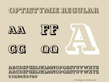 OPTIStymie-Open 001.000 Font Sample