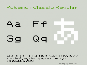 Pokemon Classic Regular Version 1.0图片样张