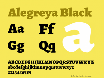 Alegreya Black Version 2.005;PS 002.005;hotconv 1.0.88;makeotf.lib2.5.64775图片样张