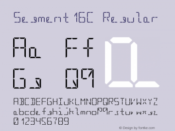 Segment16C  Font Sample