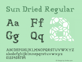 Sun Dried 0.1 Font Sample