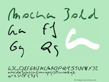 Mocka-Bold Version 1.000;PS 001.001;hotconv 1.0.56图片样张