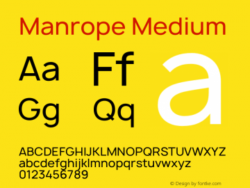 Manrope Medium Version 1.100;PS 001.100;hotconv 1.0.88;makeotf.lib2.5.64775图片样张