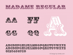 Madame Regular Version 1.0图片样张