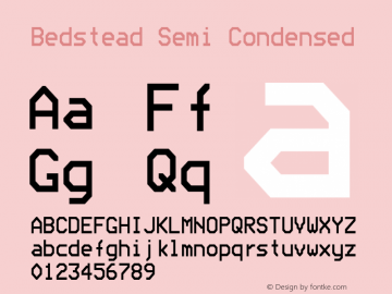 Bedstead Semi Condensed Version 002.000图片样张