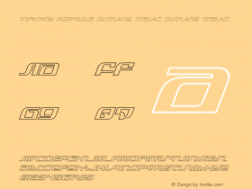 Infinity Formula Outline Italic Version 2.0; 2018图片样张