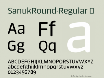 ☞Sanuk Round Pro Version 7.504; 2018; Build 1020;com.myfonts.easy.fontfont.sanuk-round.ff-sanuk-round.wfkit2.version.59yM图片样张