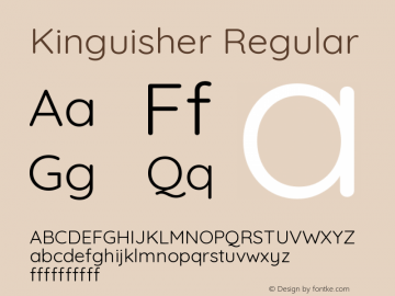 Kinguisher 1.0 Font Sample