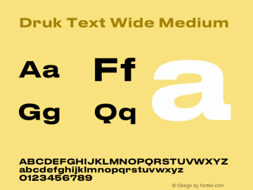 Druk Text Wide Medium Version 1.001图片样张