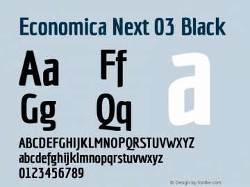 EconomicaNext03-Black  Font Sample