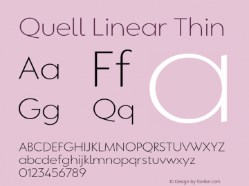 QuellLinear-Thin Version 1.000;PS 001.000;hotconv 1.0.88;makeotf.lib2.5.64775图片样张