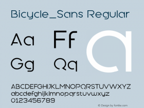 Bicycle_Sans 1.00图片样张