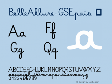 ☞Belle Allure GS Epais Version 1.03 ;com.myfonts.easy.jbfoundry.belle-allure.gs-epais.wfkit2.version.4FRs Font Sample
