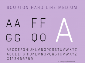 BourtonHandLineMedium Version 1.000图片样张