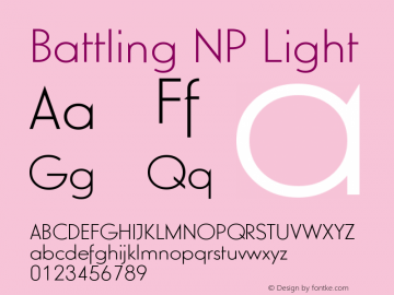 BattlingNPlig Version 2.000 Font Sample