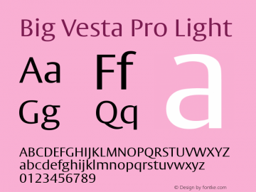 Big Vesta Pro Light Version 1.00图片样张