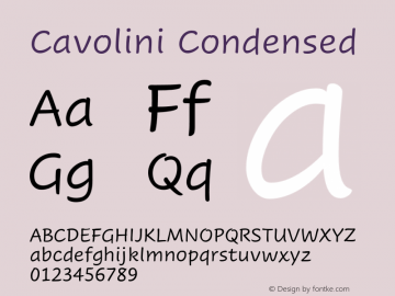 Cavolini Condensed Version 1.00, build 8, s3图片样张