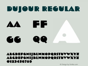 Dujour Version 1.10 Font Sample