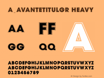 a_AvanteTitulGr Heavy 001.002 Font Sample