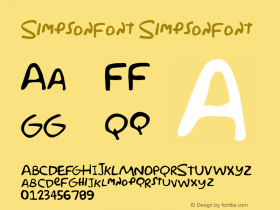 Simpsonfont Simpsonfont visit www.sharkshock.uni.cc Font Sample