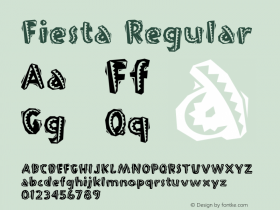 Fiesta Version 1.00 Font Sample